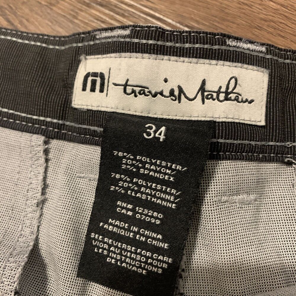 Travis Mathew Beck Shorts Mens Gray 34 Performance Stretch Golf Wicking Casual‎ - Picture 4 of 13